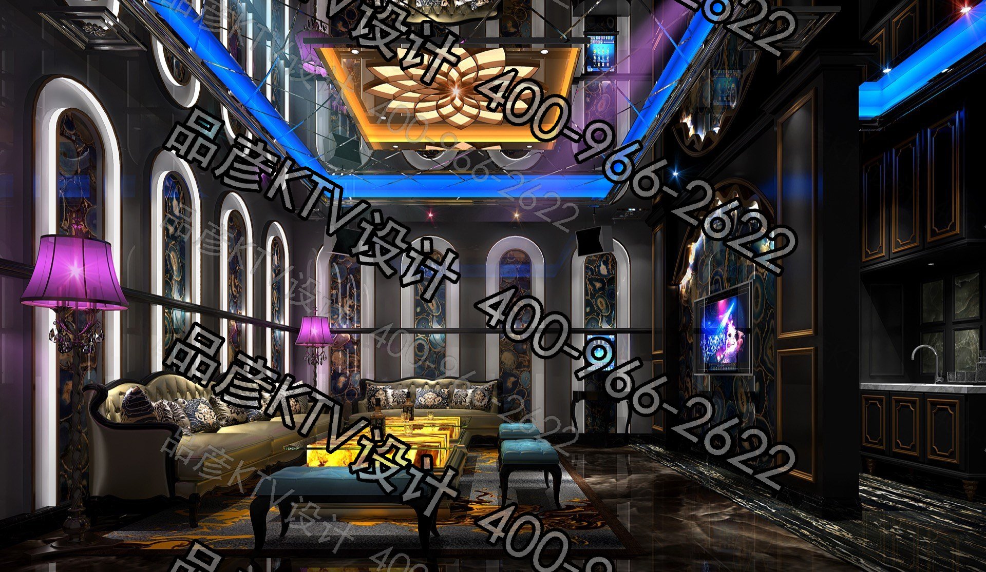 海南海口商务KTV全套套图框 - 图6