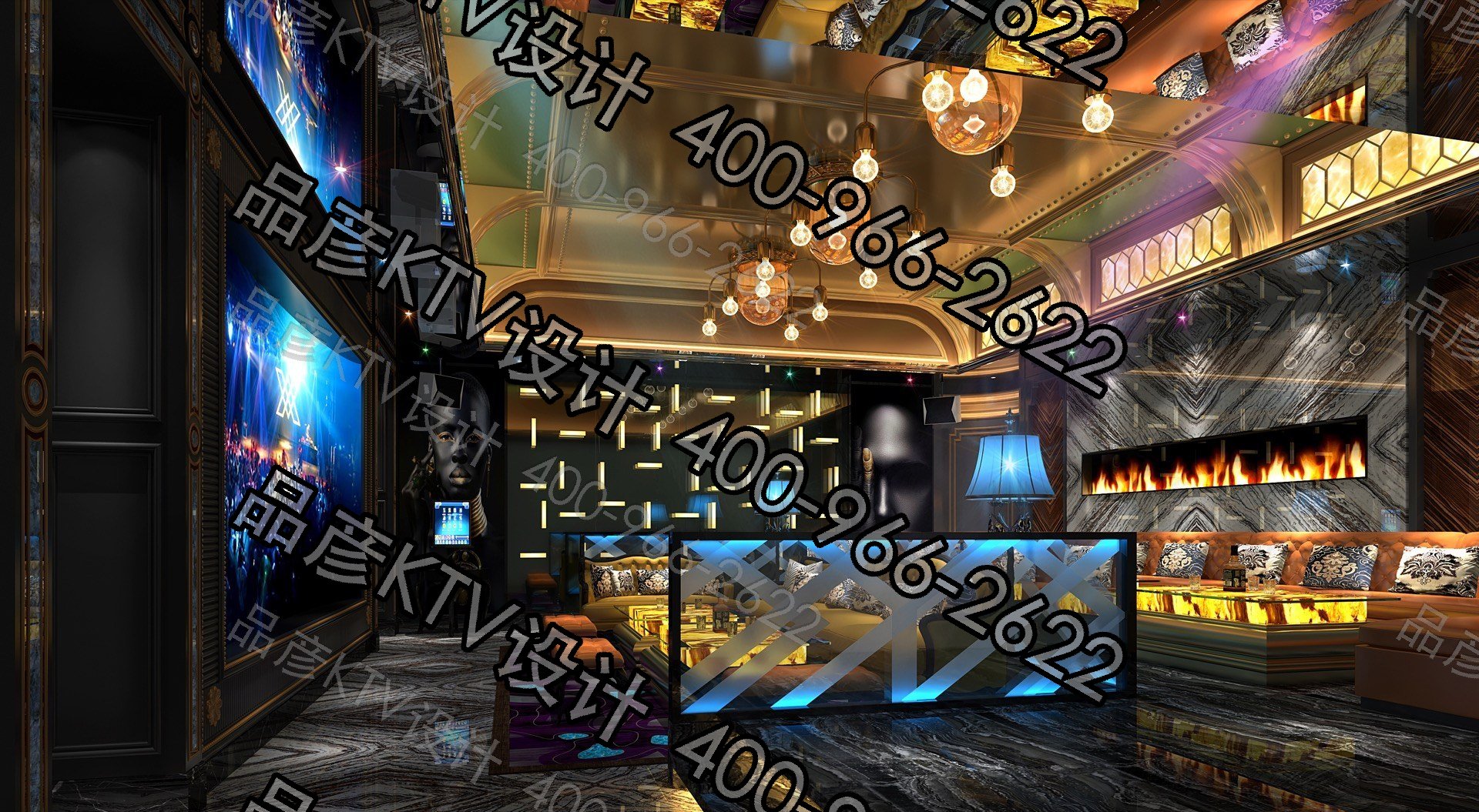 海南海口商务KTV全套套图框 - 图8